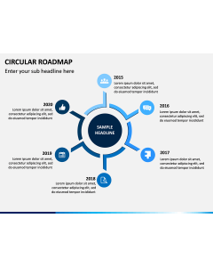 Circular Roadmap PPT Slide 1