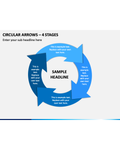 Circular Arrows – 4 Stages PPT Slide 1