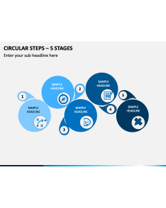 Circular Steps – 5 Stages PPT Slide 1