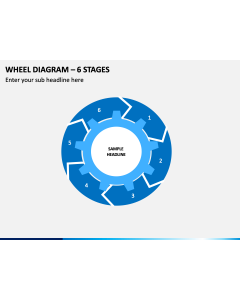 Wheel Diagram – 6 Stages PPT Slide 1