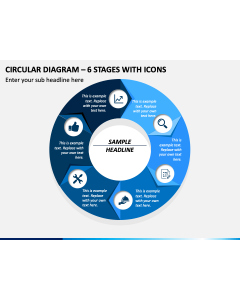 Circular Diagram – 6 Stages With Icons PPT Slide 1
