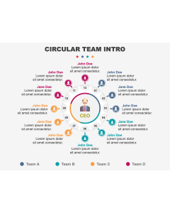Circular Team Intro PPT Slide 1