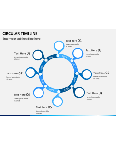 Circular Timeline PPT slide 1