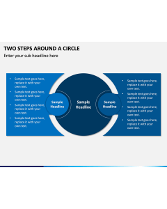 Two steps around a circle PPT slide 1