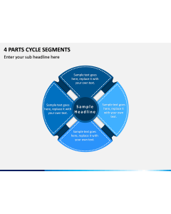4 Parts Cycle Segments PPT slide 1