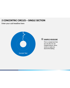2 Concentric Circles – Single Section PPT Slide 1