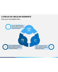 3 Circles in Circular Segments PPT Slide 1