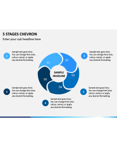 5 Stages Chevron PPT Slide 1