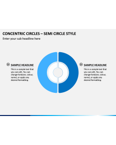 Concentric Circles – Semi Circle Style PPT Slide 1