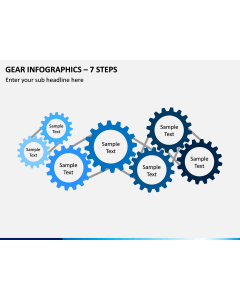 Gear Infographics – 7 Steps PPT Slide 1
