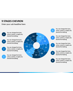 9 Stages Chevron PPT Slide 1