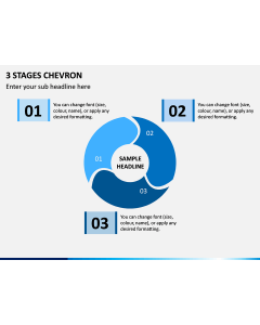3 Stages Chevron PPT Slide 1