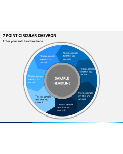 7 Point Circular Chevron PPT Slide 1