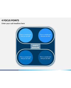 4 Focus Points PPT Slide 1