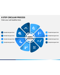 8 Step Circular Process PPT Slide 1
