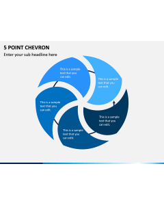 5 Point Chevron PPT Slide 1