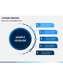 5 Phases Process PPT Slide 1