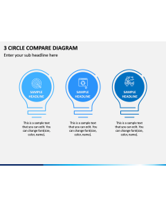 3 Circle Compare Diagram PPT Slide 1