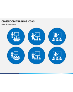 Classroom Training Icons PPT Slide 1