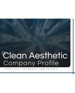 Clean Aesthetic Company Profile PPT Thumbnail