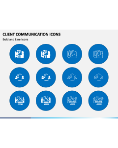 Client Communication Icons PPT Slide 1