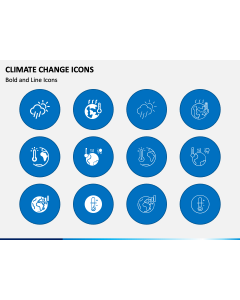 Climate Change Icons PPT Slide 1