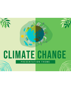 Climate Change Presentation Theme PPT Slide 1