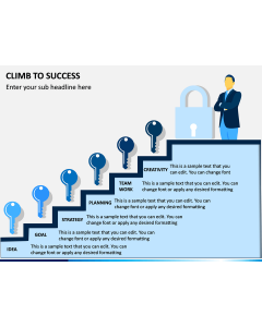Climb To Success PPT Slide 1
