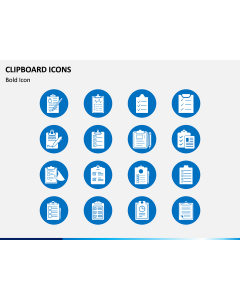 Clipboard Icons PPT Slide 1