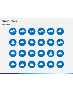 Cloud Icons PPT Slide 1