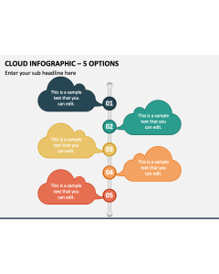 Cloud Infographic - 5 Options PPT Slide 1