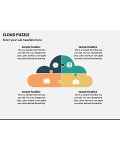 Cloud Puzzle PPT Slide 1
