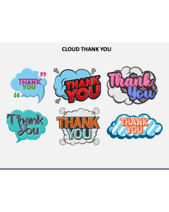 Cloud Thank You PPT Slide 1