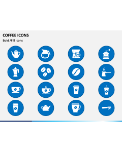 Coffee Icons PPT Slide 1