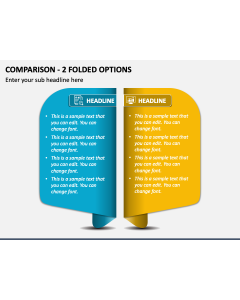 Comparison - 2 Folded Options PPT Slide 1