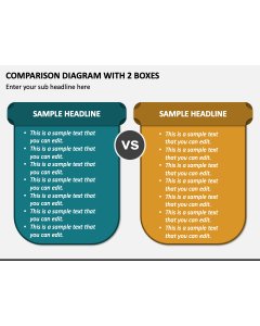 Comparison Diagram with 2 Boxes PPT Slide 1