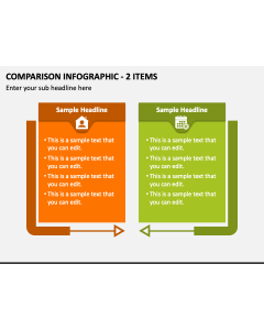 Comparison Infographic - 2 Items PPT Slide 1