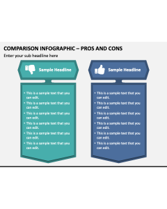 Comparison Infographic - Pros and Cons PPT Slide 1