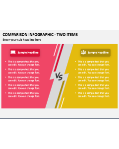 Comparison Infographic - Two Items PPT Slide 1
