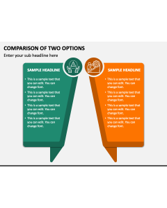 Comparison of Two Options PPT Slide 1