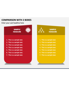 Comparison with 2 Boxes PPT Slide 1