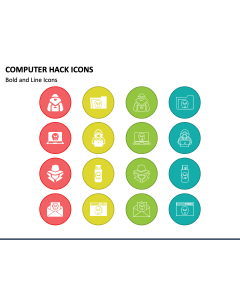 Computer Hack Icons PPT Slide 1