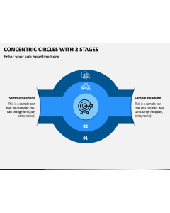 Concentric Circles With 2 Stages PPT Slide 1