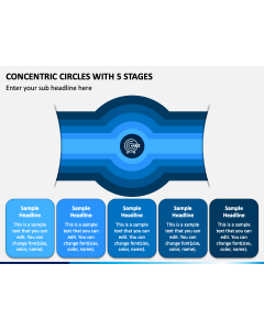 Concentric Circles With 5 Stages PPT Slide 1