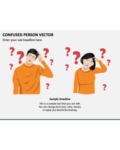 Confused Person Vector PPT Slide 1