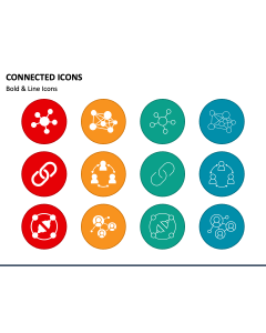 Connected Icons PPT Slide 1