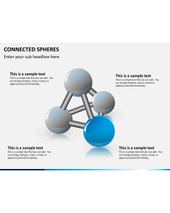 Connected spheres PPT slide 1
