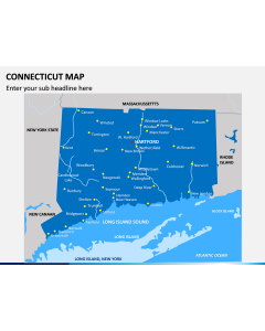 Connecticut Map PPT Slide 1