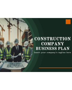 Construction Company Business Plan PPT Slide 1