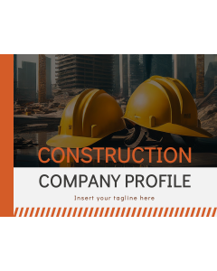 Construction Company Profile PPT Slide 1
